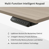 Cubiker 63" L Shaped Standing Desk with Storage, Executive Height Adjustable Table with Drawers