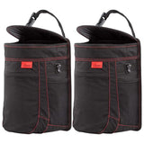 Lusso Gear Spill-Proof Car Trash Can (2 Pack) - Easy to Clean Hanging Garbage Bin
