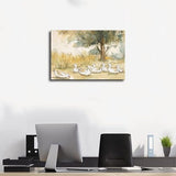 Aosarocc Farmhouse Nursery Duck Wall Decor Decorative Canvas Posters Suitable For Bedrooms Living Rooms Bathrooms Kitchens And Offices Decoration 18x12inch(45x30cm) Frame-style-5