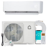 GarveeHome 24000BTU Mini Split Air Conditioner& Heater, 23 SEER2 208-230V Wall-Mounted Ductless AC Unit Cools Rooms Up to 1500 Sq. Ft, Efficient Inverter AC with Heat Pump & Installation Kit