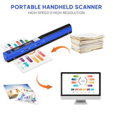 Portable Document Scanner - 900DPI Handheld Portable Scanner Image Scanner Scanning