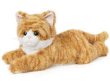 Orange Tabby Cat Stuffed Animals, Microwavable Stuffed Animal Adorable Fluffy Cat Plush for Warmth & Comfort, Heatable & Coolable Lavender Scent Cat Toys, Cute Soft Plushies Cat Gifts for Kids & Adult