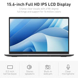 Business Laptop Computer for Work, Notebook PC for College Students, 15.6" FHD Display, 4-Core Processor, Backlit Keyboard