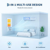 Garvee 8000 BTU Window Air Conditioner Unit with Remote Control, Cools Rooms Up to 350 Sq ft, 3 Cooling & Fan Speeds Quiet Operation, Digital Display, Easy Install Kit, for Bedroom, Office