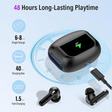 Wireless Earbuds, Bluetooth 5.4 Headphones with Multifunctional Touch Screen