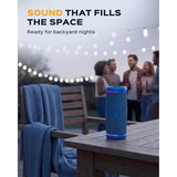 TREBLAB HD77 – Waterproof Bluetooth Speaker, 25W Loud 360° Sound, Deep Bass, IPX7, TWS Pairing, RGB Lights, 20H Battery, Portable Wireless Speaker for Outdoor, Beach, Camping, Party, Travel