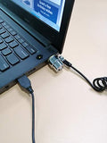 Keyed Alike 5Pack Security Hardware Cable Lock Kit,Retractable Cable Lock Portable Keyed Laptop Lock 5Keys 6.2Ft for Monitors