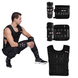 Weighted Vest Set 22LB for Men & Women, Adjustable Workout Weight Vest with Steel Plates, Weighted Training Vest with Wrist Weights, Rucking & Cardio