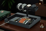 Hit design Watch Display Stand for Men, Watch Holder Organizer for Men with Bracelet Display Stand, Watch Organizer and Watch Storage Tray, Watch Holder Display Stand for Watches and Bracelets