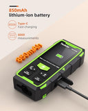 Tadeto Dual Laser Measuring Tool, 393FT/120M Bilateral Laser Measurement Tool Backlit LCD Display, Rechargeable Laser Measure with Ft/in/M Multiple