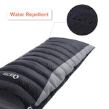 QEZER Down Sleeping Bag for Adults 600 Fill Power, Cold Weather Compact Ultralight All Seasons Sleeping Bag for Backpacking, Camping, Hiking