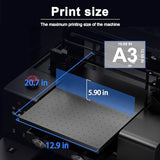 DXZ A3 UV Printer,Automatic L805 UV Flatbed Cylinder Printer with Varnish