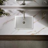 KOHLER Verticyl 17" Undermount Bathroom Vanity Sink With Overflow Drain, Undermount Bathroom Sink, White