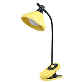 MXDLYHHHT Anti Slip Rechargeable Clamp Desk Lamp 3-Level Dimmable LED Touch Control Gentle Light(Yellow)