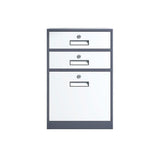 x3anggyt5 Office Office File Data Organizer Cabinet 3 Tier Large Capacity Drawer Balcony Storage with Locks Filing Cart