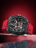 TSAR BOMBA Mens Automatic Watches Luxury Skeleton Mechanical Wristwatch for Men