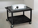 Luxor LP27-B 27"H AV Cart - Two Shelves