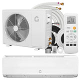 GarveeHome 18000 BTU Mini Split Air Conditioner Heat Pump System, 19 SEER2 230V Ductless AC Cool Up to 1250 Sq. Ft, Complete Installation Kit, White