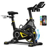 YPOO Exercise Bike, Adjustable Magnetic Resistance Stationary Bikes for Home Cardio with Exclusive App, Indoor Bike with 330lbs Weight Capacity