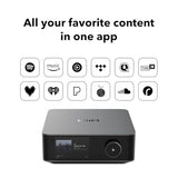 WiiM Amp Ultra Stereo Streaming Amplifier, HDMI ARC & RoomFit, Space Gray