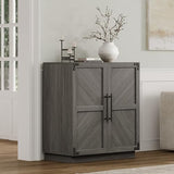 SICOTAS Large Modern Industrial Sideboard Buffet Cabinet with Storage Doors