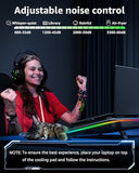 RGB Laptop Cooling Pad for 13-19 Inch, Max 3500RPM Gaming Laptop Cooler