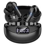 Fhumsh Wireless Earbuds Bluetooth 5.4 Headphones Stereo Ear Buds Black