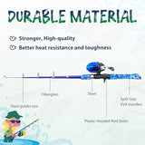 WIDDEN 2 Pack Kids Fishing Pole, Portable Telescopic Kids Fishing Poles Set for Boys and Girls, Fishing Rod and Reel Combo Kit with Tackle Box, and Fishing Net, Best Fishing Pole for Toddler Youth