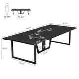 Tribesigns 8FT Conference Table Set of 2, Large Meeting Podcast Table