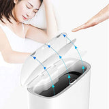 Automatic Trash Can Household Narrow Trash Can with Lid Plastic Toilet Smart Trash Can Bedroom