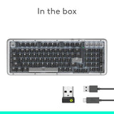 Wireless Mechanical Keyboard, Customizable Keyboard with Vibration Absorbing Gasket, Backlit Keys, Bluetooth