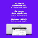 Rollo Wireless Shipping Label Printer - Wi-Fi Thermal Label Printer 4x6 for Shipping Packages