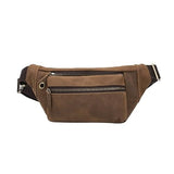 European Men's Large Capacity Zippered Crossbody Bag Waist(Style1)
