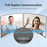 N newline Conference Speaker and Microphone, 4 AI Mics 360° Voice Pickup, Plug & Play, Bluetooth Speakerphone w/dongle