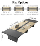 Anzhap 10FT Conference Table for 10 People, Executive Office Table
