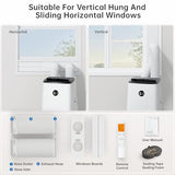 Humhold 14000BTU Portable Air Conditioners Inverter Technology,Dual Hose Fast Cooling Portable AC Unit for Large Room up to 700 sq.ft, w/t Dehumidifier & Fan, (42dB) Quiet Sleep Mode, Remote Control