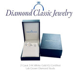 IGI Certified Lab Grown Diamond Stud Earrings