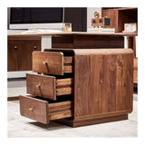 zhongxlla Standing Desk, Modern Office Executive Desk with 3 Drawers