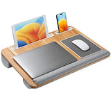 Totnz Lap Desk, Home Office Laptop Desk Fits up to 17 inches with Mouse Pad, Wrist Pad, Tablet