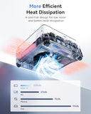 KAMRUI Pinova P2 Mini PC 8GB RAM 512GB SSD, AMD Ryzen 4300U(Beats 10110U/3500U/N95,Up to 3.7GHz,4C/8T) Mini Computers,Triple 4K Display/HDMI+DP+Type-C/WiFi/BT for Home/Business Mini Desktop Computers