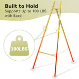 Gold Easel Stand for Wedding Sign, Heavy Duty Metal Display Stand, 4-Tier Height