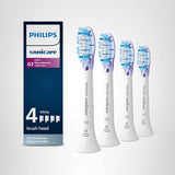 Philips Sonicare G3 Two-in-One - Genuine Replacement Electric Toothbrush Heads, White, 4 Pack One Year Supply, HX9054/65