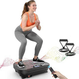AXV Vibration Plate Platform Exercise Machine Fitness Vibrating Shaking Full Body Shaker Workout Vibrate Stand Shake Board Sport Gym for Weight Loss Lymphatic Drainage for Women Men