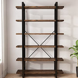 AY-AOYUAN Solid Wood Bookcase and Book Shelves Wood and Metal Shelving