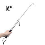 Telescopic Fishing Gaff with Super Sharp Spear Hook Lightweight Aluminium Alloy Hand with Soft EVA Nonslip Handle and Lanyard for Saltwater, Ice, Boat, Kayak Fishing, etc (Size M:15.4-35.4inch)