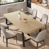 GarveeHome Industrial Dining Table for 6-8 People