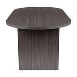 Flash Furniture Jones 6' Oval Multipurpose Conference Table, Business Meeting Table for Office and Conference Rooms, Rustic Gray
