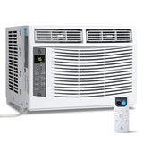 MilleLoom 6000 BTU Window Air Conditioner, 3-In-1 AC Unit for Window, Works As Cooler, Dehumidifier & Fan with Timer, Sleep/ECO Mode & Installation Kit, Cooling Rooms Up to 350 Sq. Ft, 115V/60Hz