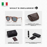 Persol STEVE MCQUEEN FOLDING PO0714SM Aviator Shape Sunglasses With Official Eyewear Kit