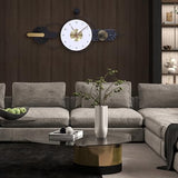 Anmotpe Oversized Large Modern Wall Clocks Iron Wall Clock Nordic Style Big Clocks Battery Operated for Living Room Office Bedroom kitchen-42 x 18.7 inch